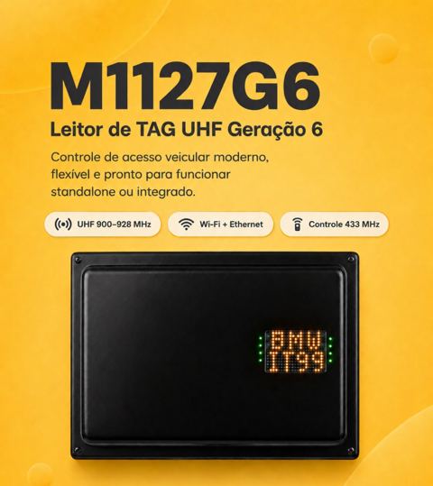 M1127G6 – Leitor de TAG UHF Geração 6