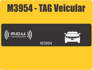 M3954 – TAG Adesivo Veicular para parabrisas